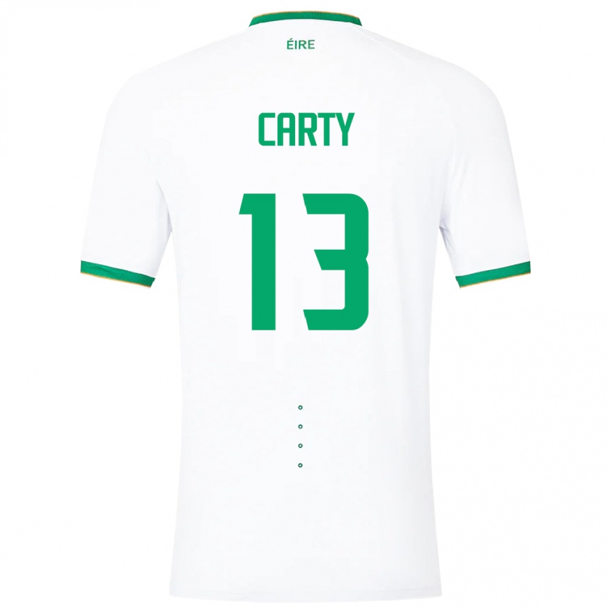 Kids Football Ireland Conor Carty #13 White Away Jersey 24-26 T-Shirt Australia