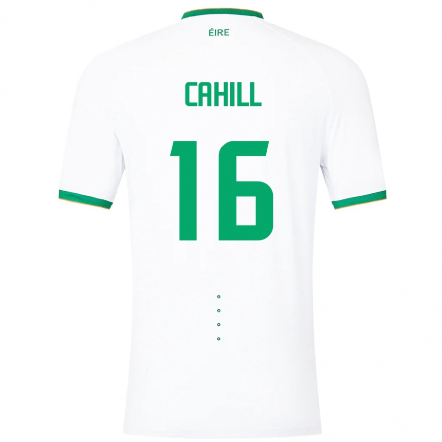 Kids Football Ireland Killian Cahill #16 White Away Jersey 24-26 T-Shirt Australia