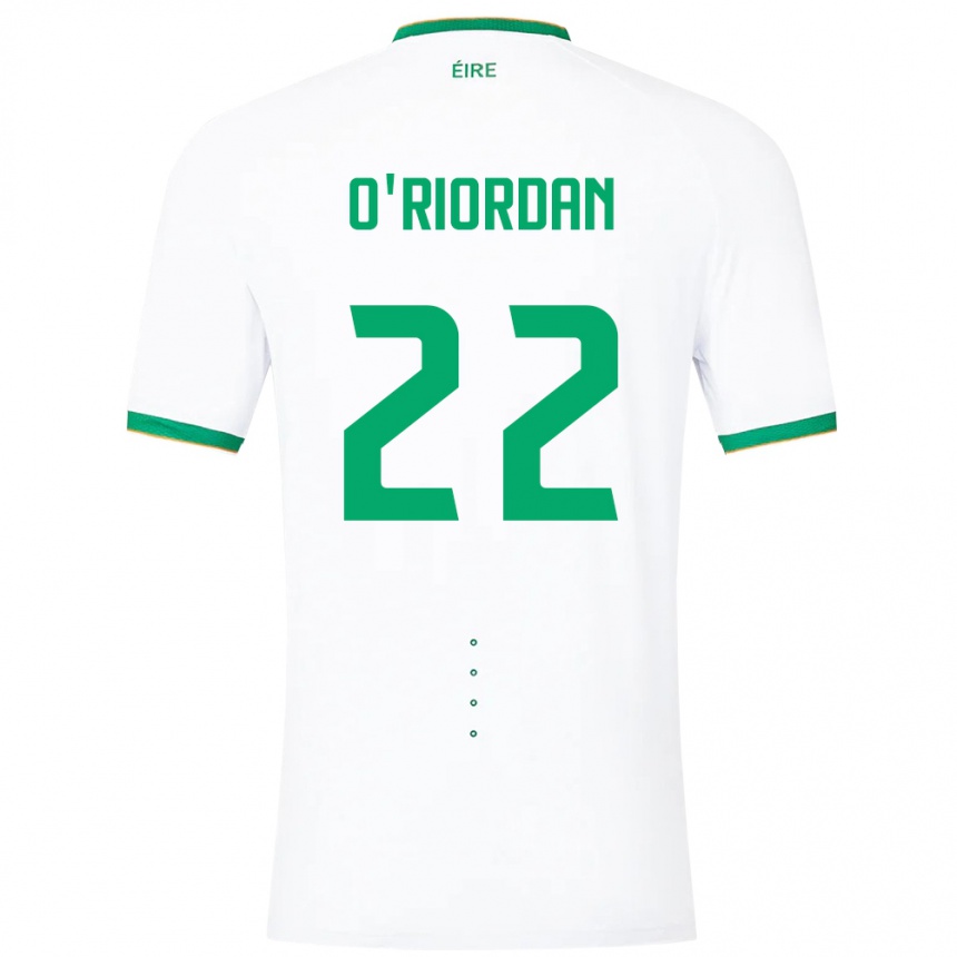 Kids Football Ireland Connor O'riordan #22 White Away Jersey 24-26 T-Shirt Australia