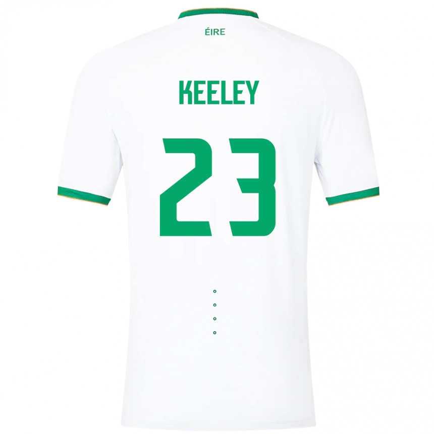 Kids Football Ireland Josh Keeley #23 White Away Jersey 24-26 T-Shirt Australia