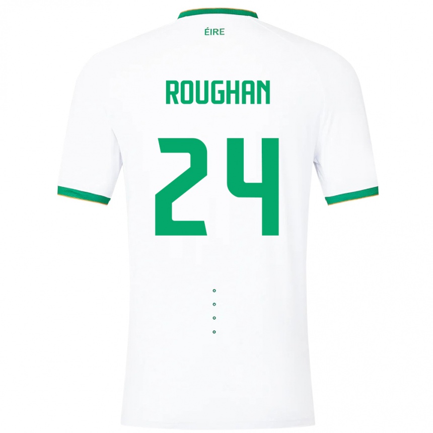 Kids Football Ireland Sean Roughan #24 White Away Jersey 24-26 T-Shirt Australia