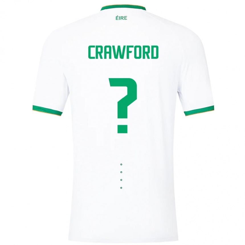 Kids Football Ireland James Crawford #0 White Away Jersey 24-26 T-Shirt Australia