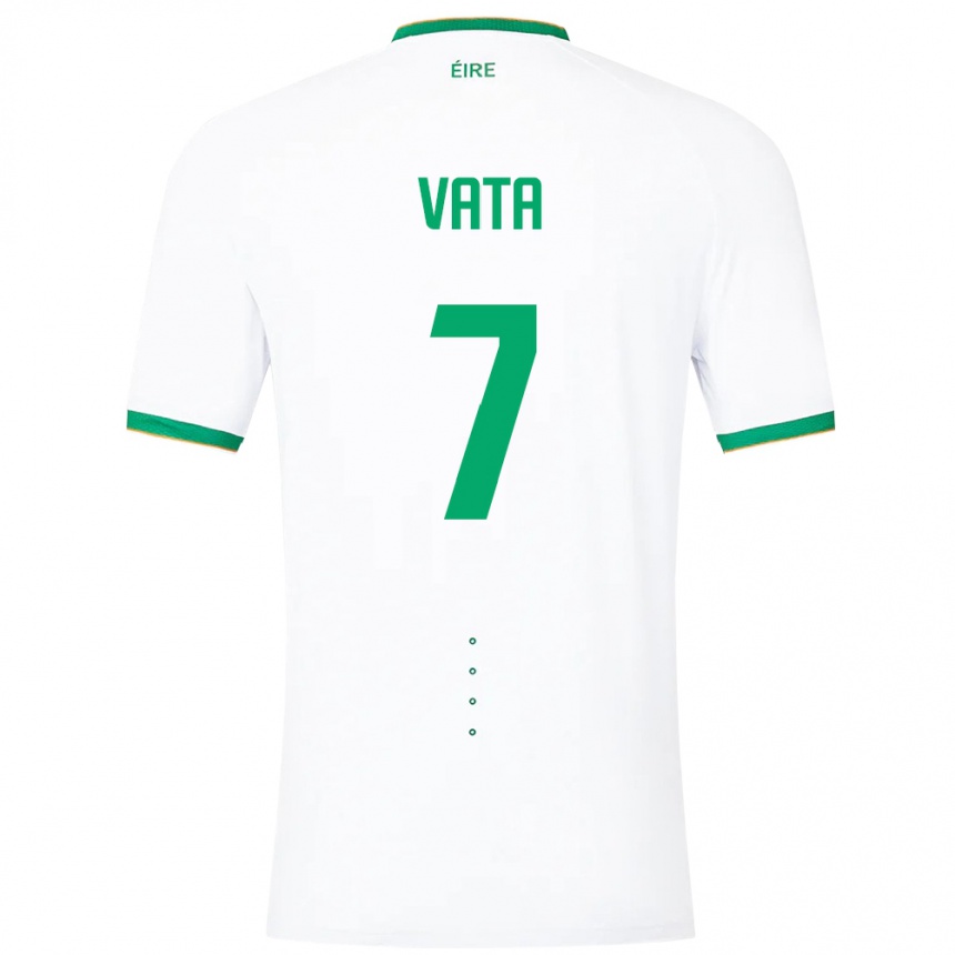 Kids Football Ireland Rocco Vata #7 White Away Jersey 24-26 T-Shirt Australia