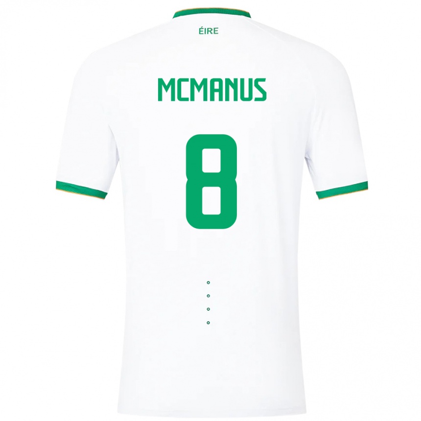 Kids Football Ireland James Mcmanus #8 White Away Jersey 24-26 T-Shirt Australia