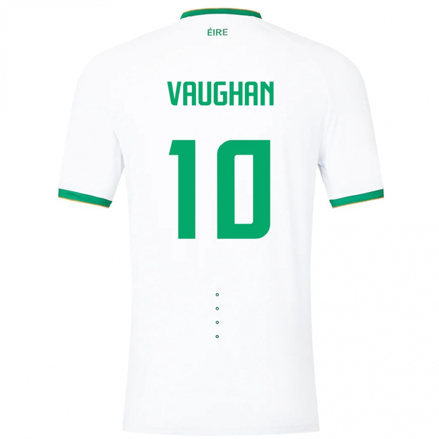 Kids Football Ireland Harry Vaughan #10 White Away Jersey 24-26 T-Shirt Australia