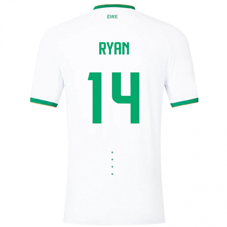 Kids Football Ireland John Ryan #14 White Away Jersey 24-26 T-Shirt Australia