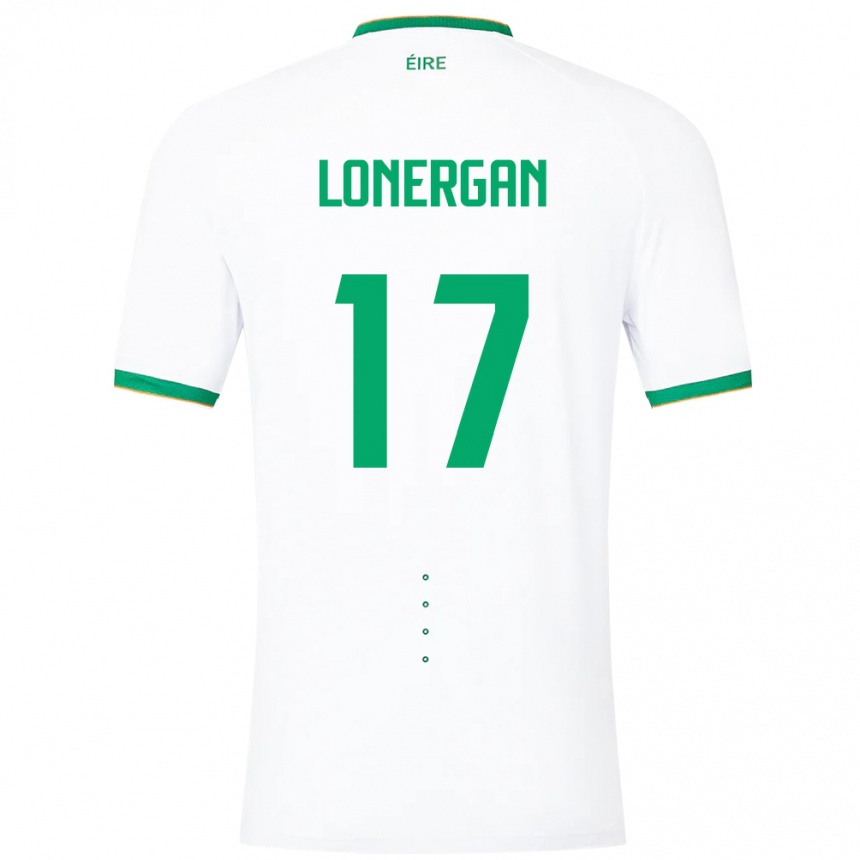 Kids Football Ireland Tom Lonergan #17 White Away Jersey 24-26 T-Shirt Australia