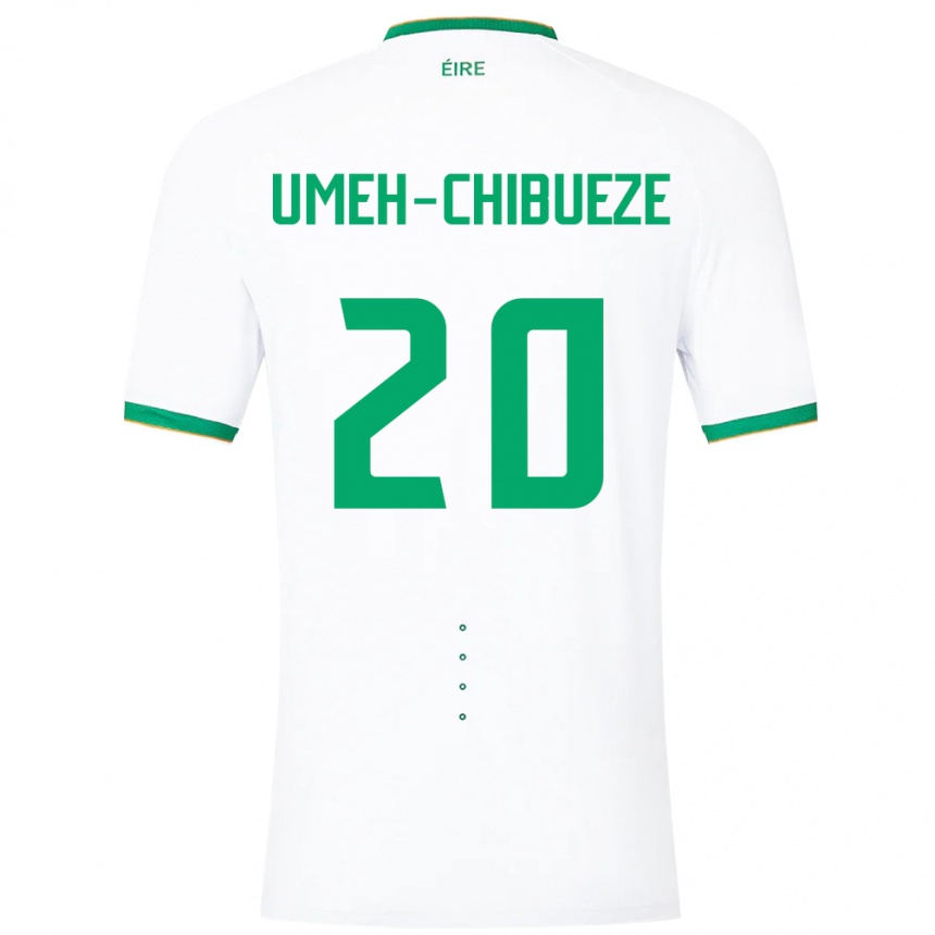 Kids Football Ireland Franco Umeh-Chibueze #20 White Away Jersey 24-26 T-Shirt Australia