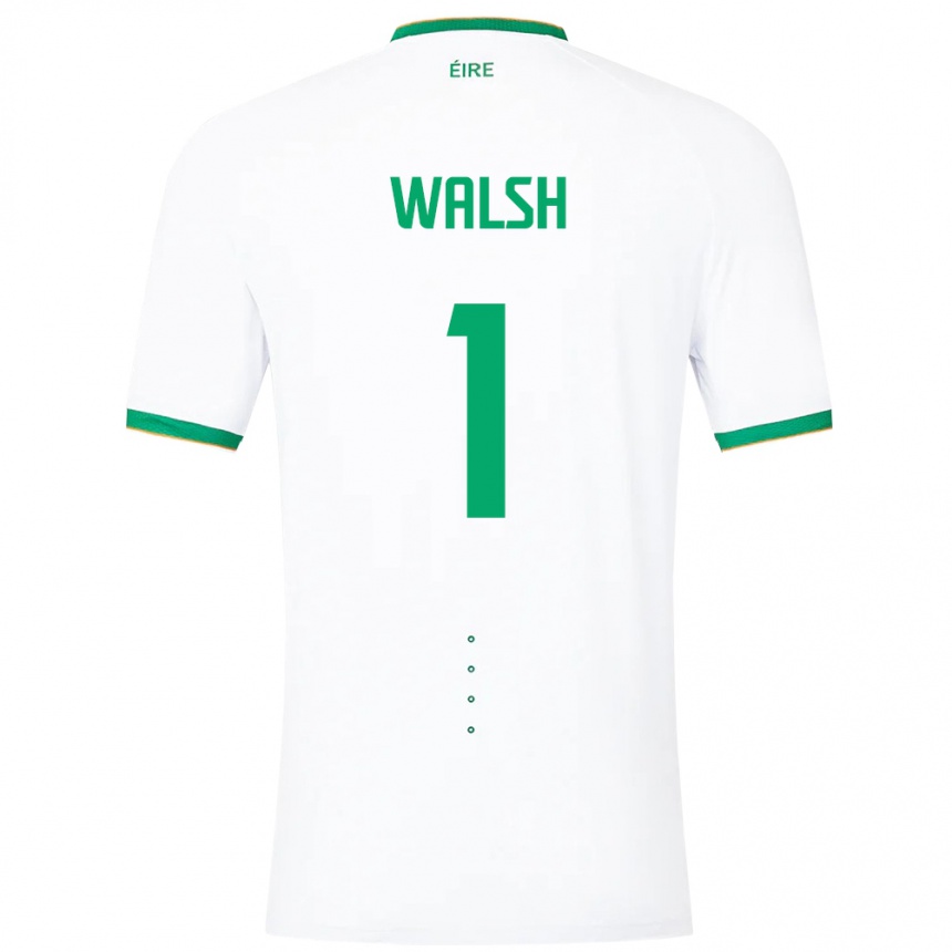 Kids Football Ireland Conor Walsh #1 White Away Jersey 24-26 T-Shirt Australia