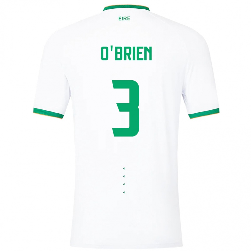 Kids Football Ireland Luke O'brien #3 White Away Jersey 24-26 T-Shirt Australia