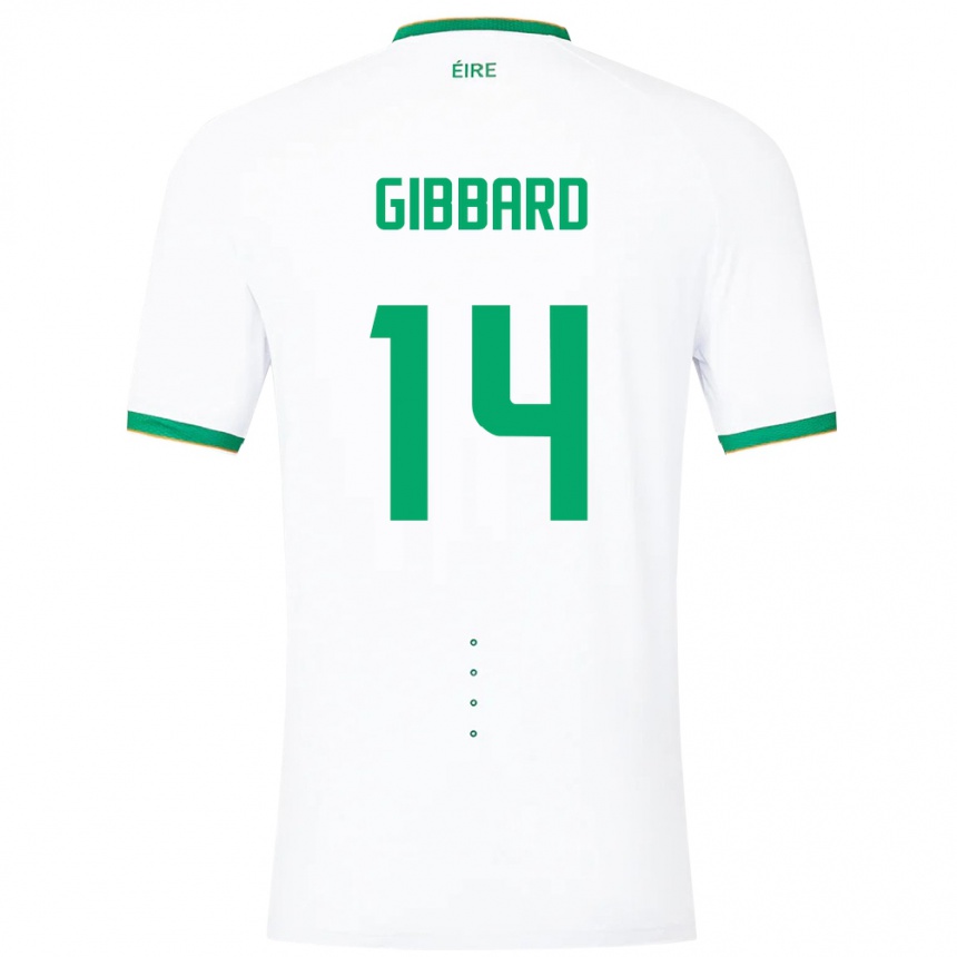 Kids Football Ireland Joseph Gibbard #14 White Away Jersey 24-26 T-Shirt Australia