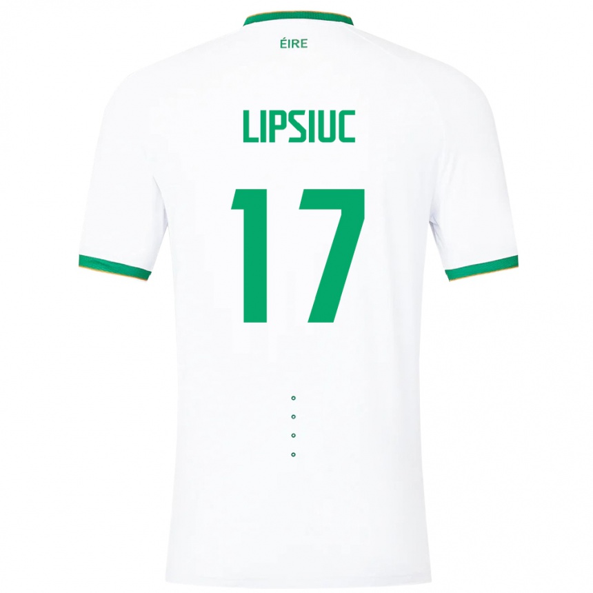 Kids Football Ireland Darius Lipsiuc #17 White Away Jersey 24-26 T-Shirt Australia