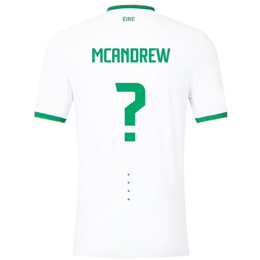 Kids Football Ireland Niall Mcandrew #0 White Away Jersey 24-26 T-Shirt Australia