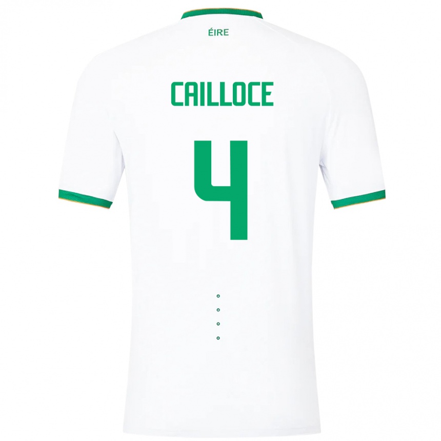 Kids Football Ireland Luca Cailloce #4 White Away Jersey 24-26 T-Shirt Australia