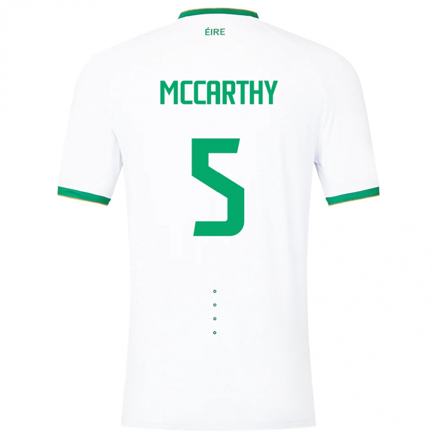 Kids Football Ireland Taylor Mccarthy #5 White Away Jersey 24-26 T-Shirt Australia