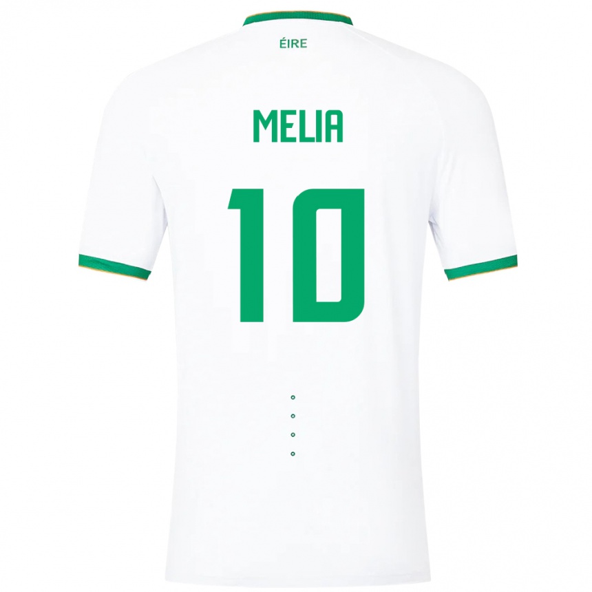 Kids Football Ireland Mason Melia #10 White Away Jersey 24-26 T-Shirt Australia