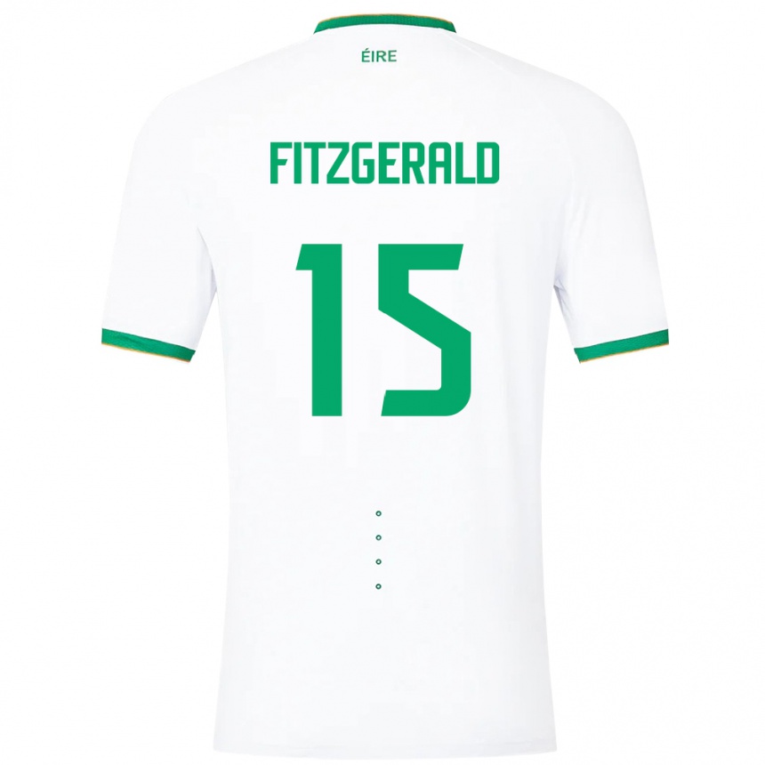 Kids Football Ireland Kyle Fitzgerald #15 White Away Jersey 24-26 T-Shirt Australia