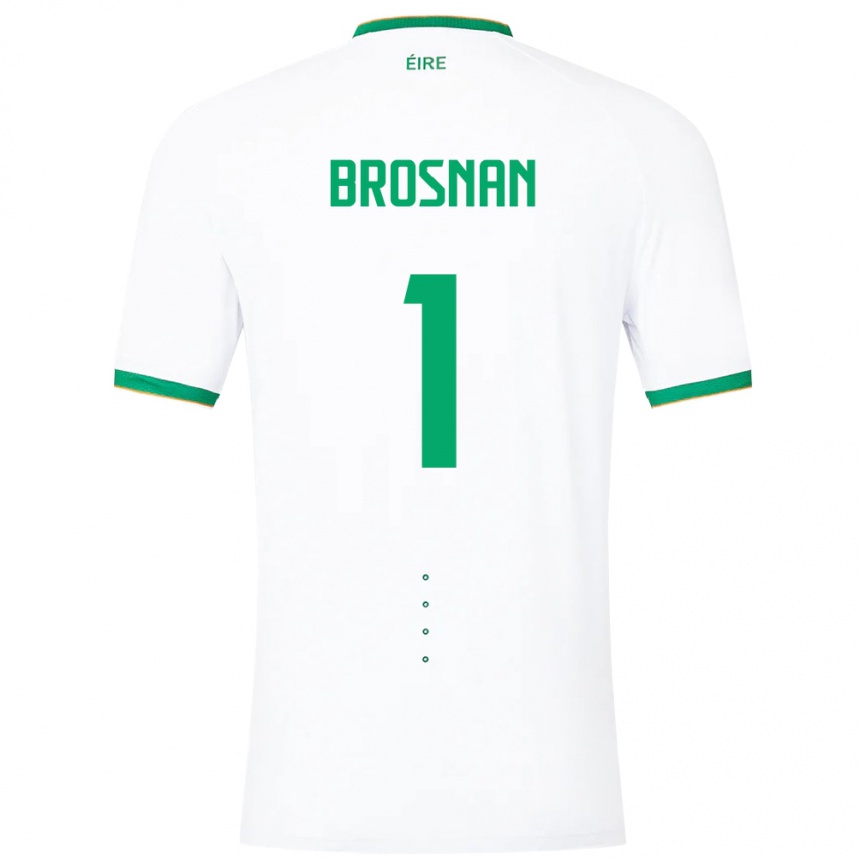 Kids Football Ireland Courtney Brosnan #1 White Away Jersey 24-26 T-Shirt Australia