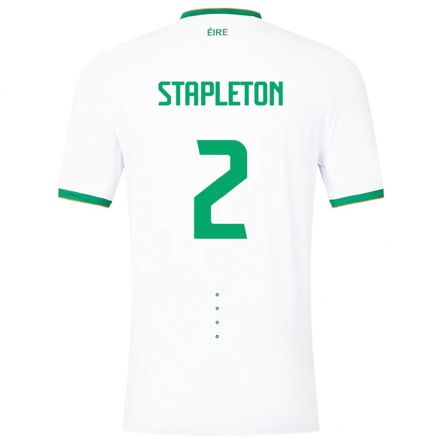 Kids Football Ireland Jessie Stapleton #2 White Away Jersey 24-26 T-Shirt Australia