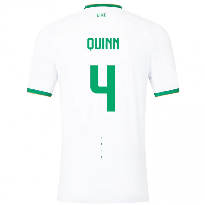 Kids Football Ireland Louise Quinn #4 White Away Jersey 24-26 T-Shirt Australia