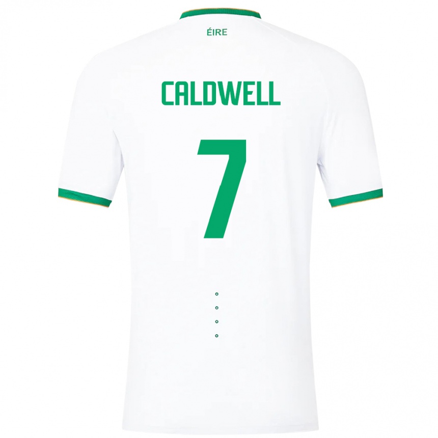 Kids Football Ireland Diane Caldwell #7 White Away Jersey 24-26 T-Shirt Australia