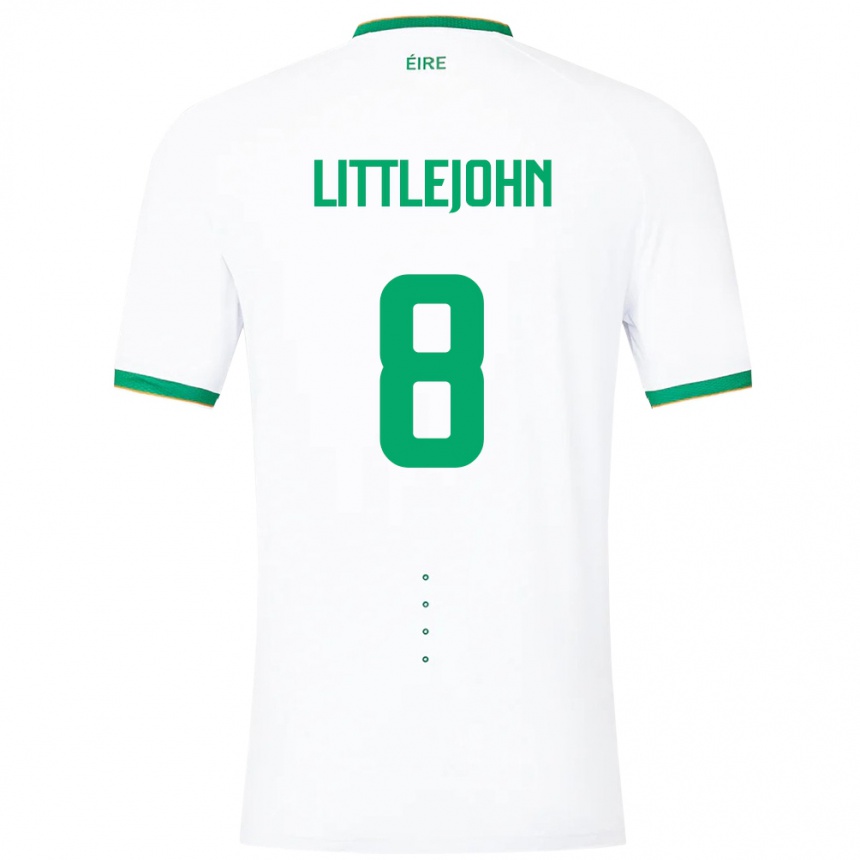 Kids Football Ireland Ruesha Littlejohn #8 White Away Jersey 24-26 T-Shirt Australia