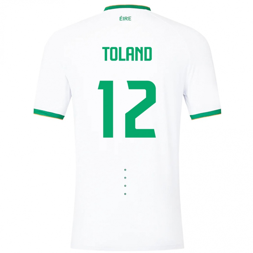 Kids Football Ireland Tyler Toland #12 White Away Jersey 24-26 T-Shirt Australia