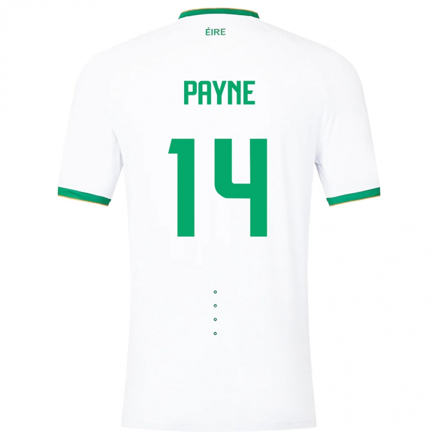 Kids Football Ireland Heather Payne #14 White Away Jersey 24-26 T-Shirt Australia