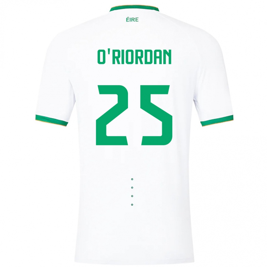 Kids Football Ireland Claire O'riordan #25 White Away Jersey 24-26 T-Shirt Australia