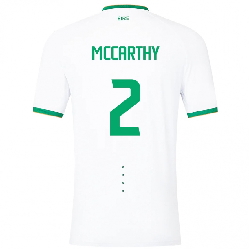 Kids Football Ireland Savannah Mccarthy #2 White Away Jersey 24-26 T-Shirt Australia