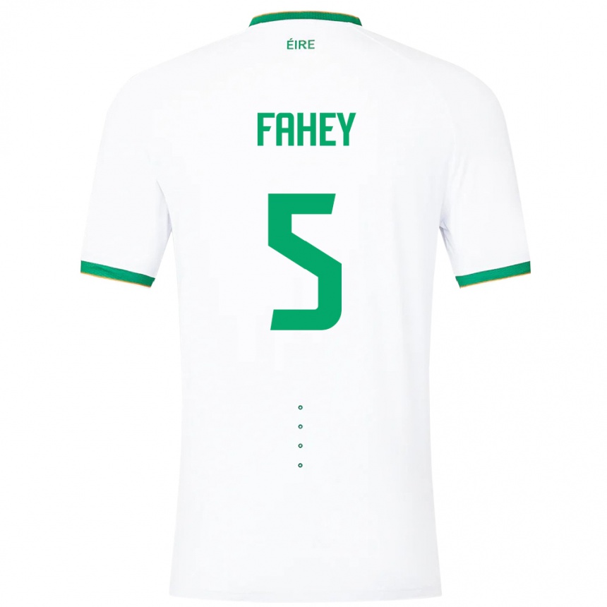 Kids Football Ireland Niamh Fahey #5 White Away Jersey 24-26 T-Shirt Australia