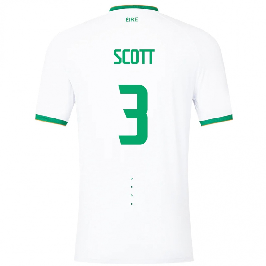 Kids Football Ireland Harriet Scott #3 White Away Jersey 24-26 T-Shirt Australia