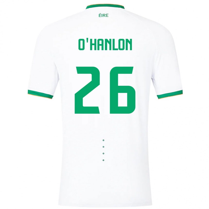 Kids Football Ireland Tara O'hanlon #26 White Away Jersey 24-26 T-Shirt Australia