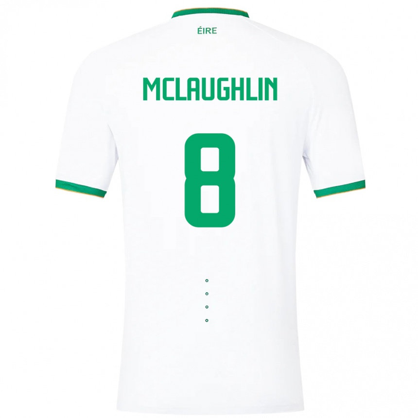 Kids Football Ireland Roma Mclaughlin #8 White Away Jersey 24-26 T-Shirt Australia