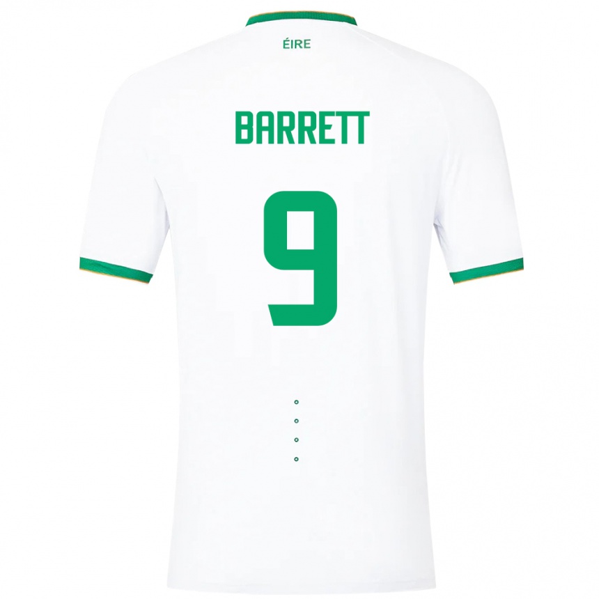 Kids Football Ireland Amber Barrett #9 White Away Jersey 24-26 T-Shirt Australia