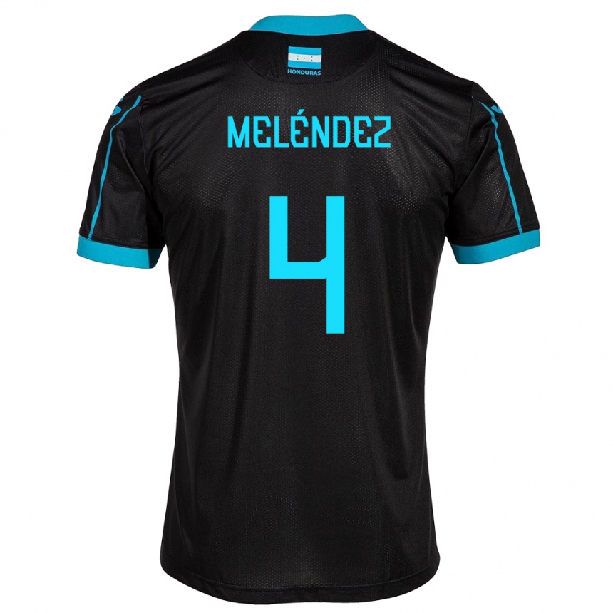 Kids Football Honduras Carlos Meléndez #4 Black Away Jersey 24-26 T-Shirt Australia