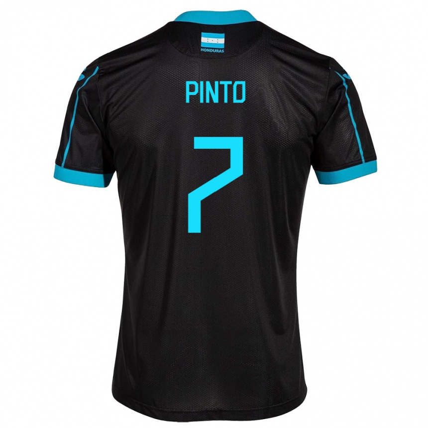 Kids Football Honduras José Pinto #7 Black Away Jersey 24-26 T-Shirt Australia