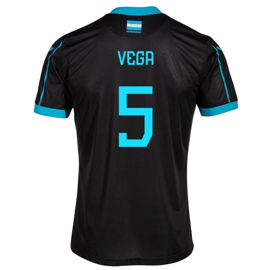 Kids Football Honduras Luis Vega #5 Black Away Jersey 24-26 T-Shirt Australia