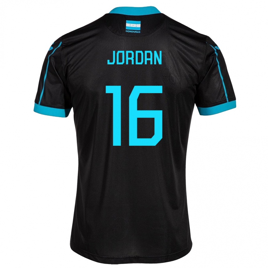 Kids Football Honduras Jordan García #16 Black Away Jersey 24-26 T-Shirt Australia