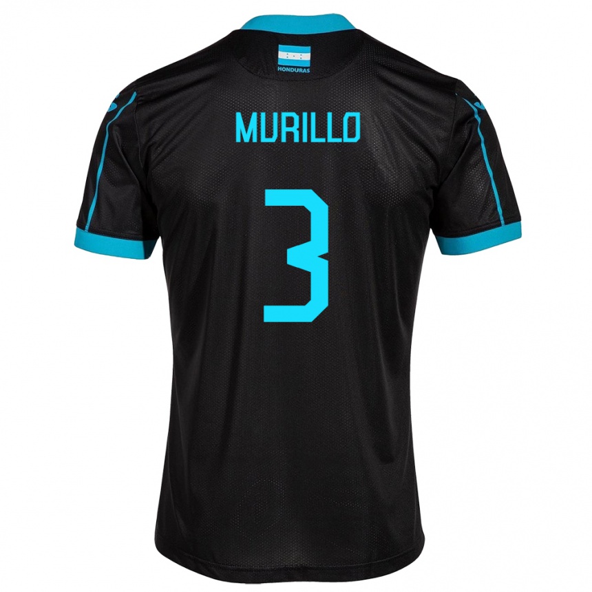 Kids Football Honduras Bárbara Murillo #3 Black Away Jersey 24-26 T-Shirt Australia