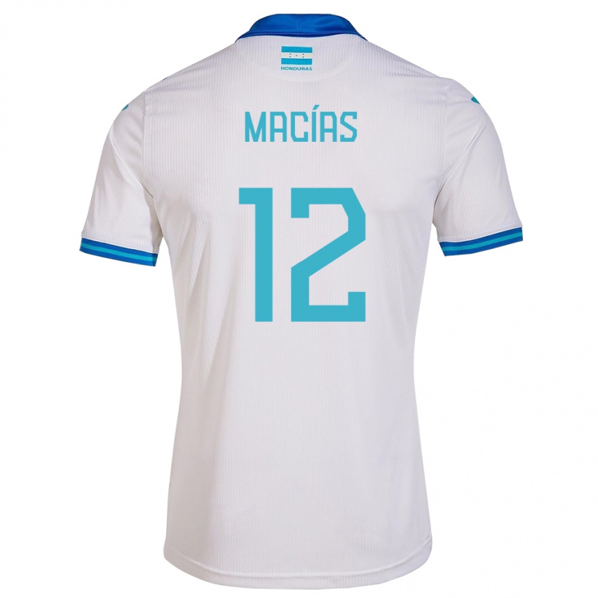 Women Football Honduras Owen Macías #12 White Home Jersey 24-26 T-Shirt Australia