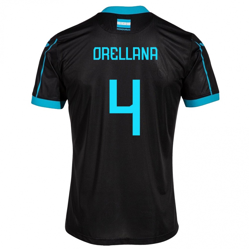 Women Football Honduras André Orellana #4 Black Away Jersey 24-26 T-Shirt Australia