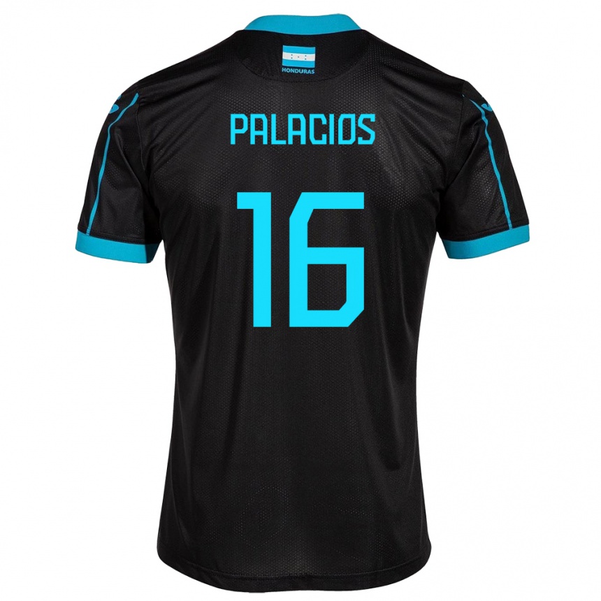 Women Football Honduras Danilo Palacios #16 Black Away Jersey 24-26 T-Shirt Australia