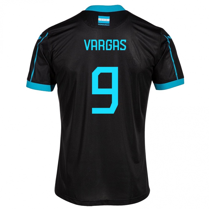 Women Football Honduras Nayrobi Vargas #9 Black Away Jersey 24-26 T-Shirt Australia