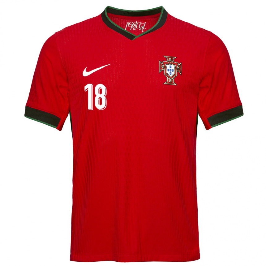 Kids Football Portugal Andre Gomes #18 Red Home Jersey 24-26 T-Shirt Australia