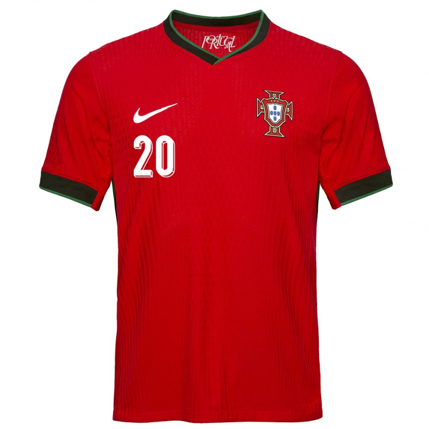 Kids Football Portugal Fabio Silva #20 Red Home Jersey 24-26 T-Shirt Australia