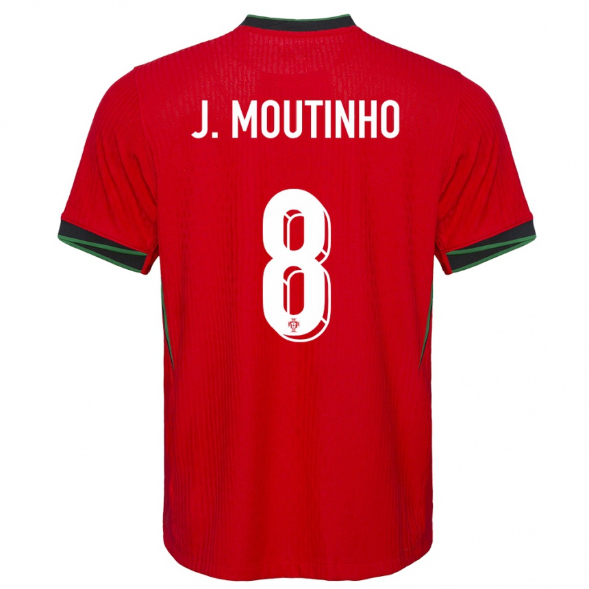 Kids Football Portugal Joao Moutinho #8 Red Home Jersey 24-26 T-Shirt Australia