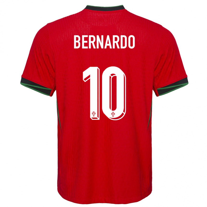 Kids Football Portugal Bernardo Silva #10 Red Home Jersey 24-26 T-Shirt Australia