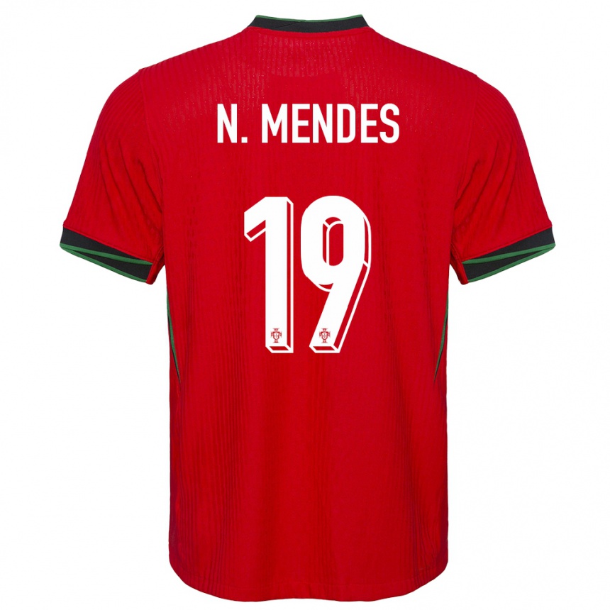 Kids Football Portugal Nuno Kiddes #19 Red Home Jersey 24-26 T-Shirt Australia