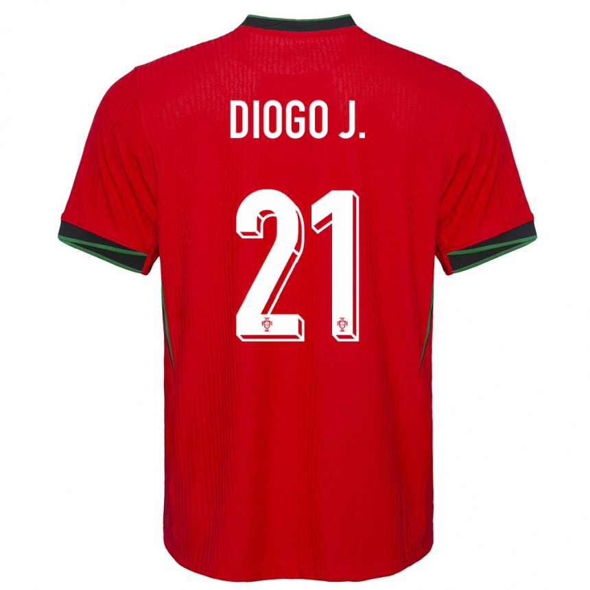 Kids Football Portugal Diogo Jota #21 Red Home Jersey 24-26 T-Shirt Australia